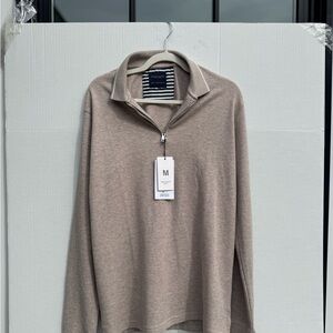 Men's Beige Half-Zip Collared Sweater from Denim & Flower New With Tag! #Sale
